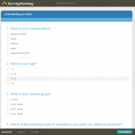 Survey – Understanding you better